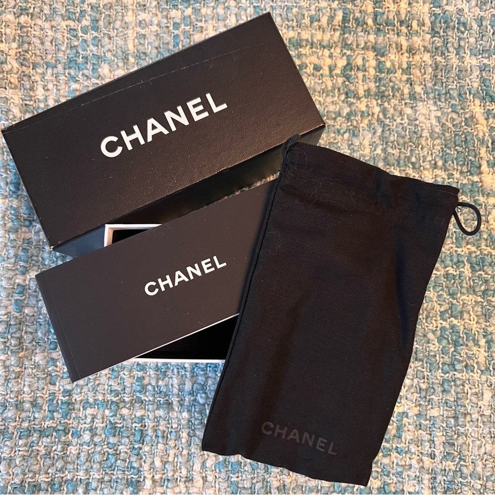 CHANEL Empty Sunglasses Box with Book and Dust Bag